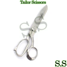 Tailor Tailoring Sewing Heavy Duty Scissors 11" Polish Silver