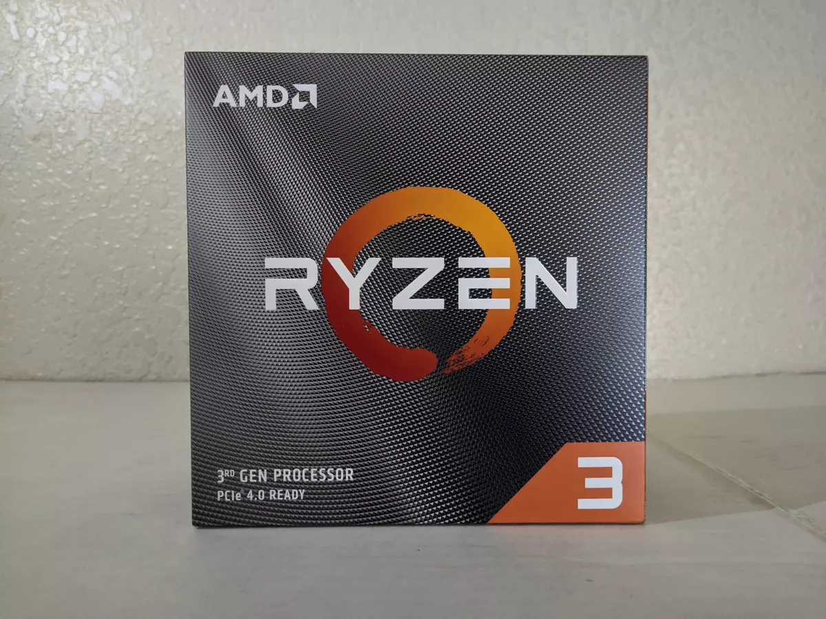 AMD Ryzen 3 3100 4 Core 8 Thread AM4 CPU 3.6 GHz Base 3.9GHz