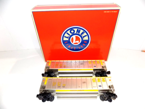 Lionel Trains RARE CSX Rotary Gondola Car 2 Pack Item #2243060 CAR 379828 379751 - Picture 1 of 7