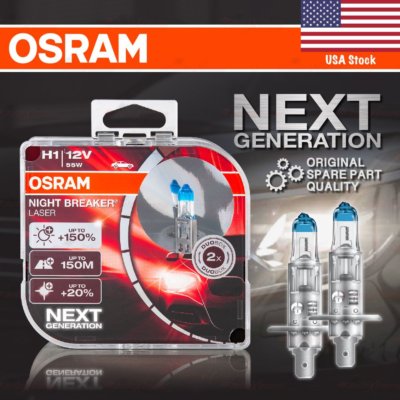 H1 448 OSRAM Night Breaker LASER +150% DuoBox NEXT GENERATION Bulbs 64150NL-HCB