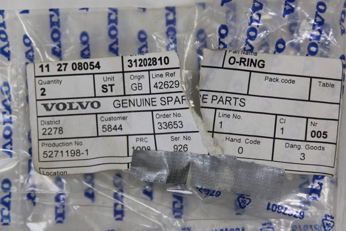 100301 Original Volvo Set 2x Dichtung Lenkgetriebe 31202810