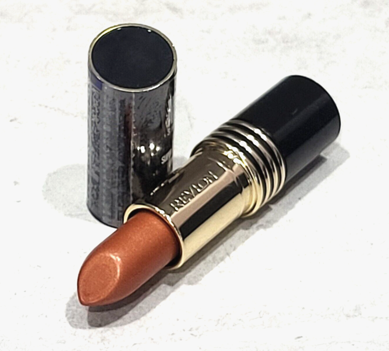 Revlon Lustrous Frost Lipstick in Lava Blast Burnt Orange Original Formula-image