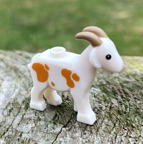 NEW LEGO GOAT rare animal 7189 farm mill village raid billy figure minifig