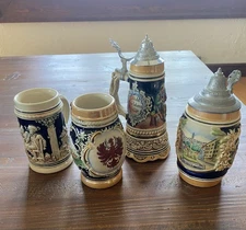 German Beer Stein Set (plus one)