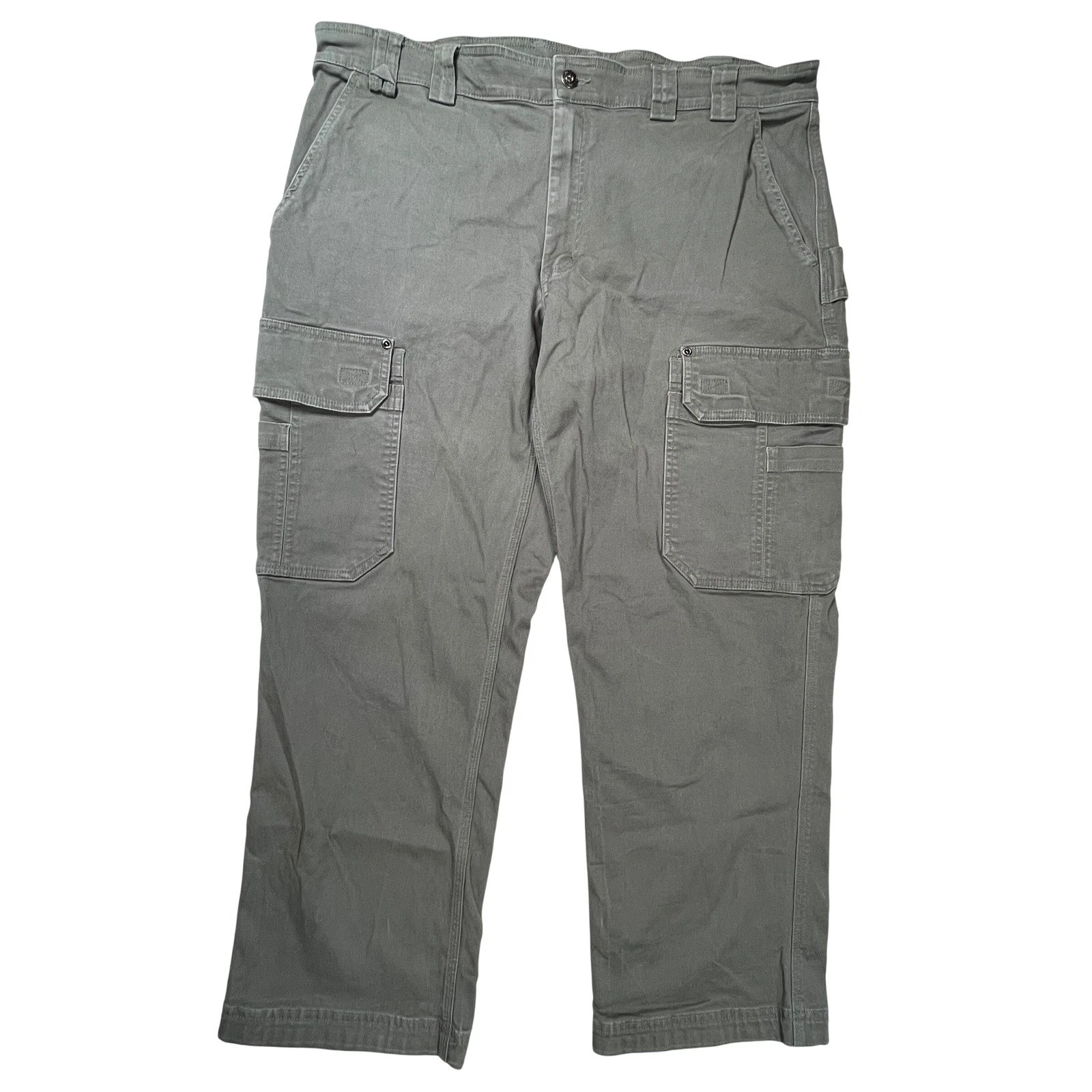Duluth Trading Co Flex Fire Hose Cargo Pants Mens 40x29 Gray Workwear Utility