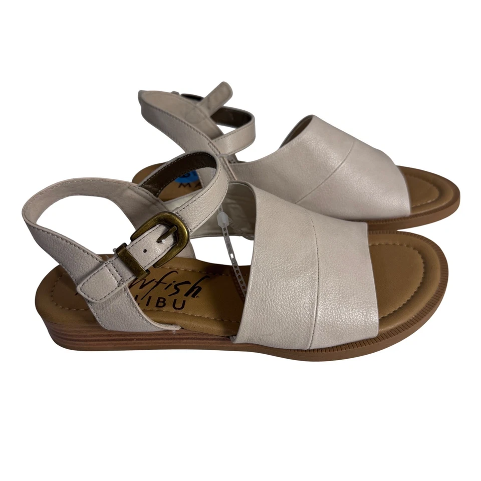 Blowfish Malibu Womens Sandals Tan Buckle Ankle Strap Flat Shoes Size 9 - Image 3 of 4
