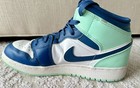 Nike Air Jordan 1 Mid ‘Blue Mint’ Iconic Sneaker Shoe Size 6.5Y US 2021 — photo 4