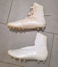 Under Armour Men's Siz11 Highlight MC Football Cleats White HighTop 3021478-101