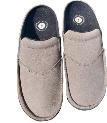 Waco Shoe Company Men's Siesta Nubuck Slide Mule Grey 7.5 D