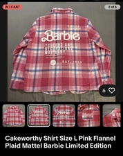 Cakeworthy Barbie Flannel 