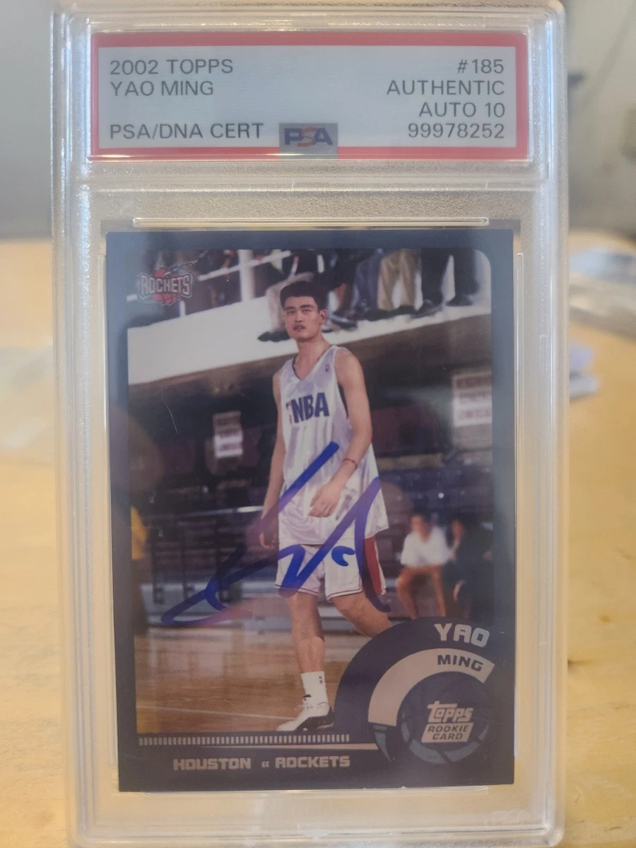 Yao Ming Basketball Autographed Sports Trading Cards & Accessories
