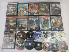 Lot of 23 mixed lot of console Video Game PS1 PS2 PS3 Xbox 360 PC Tested working