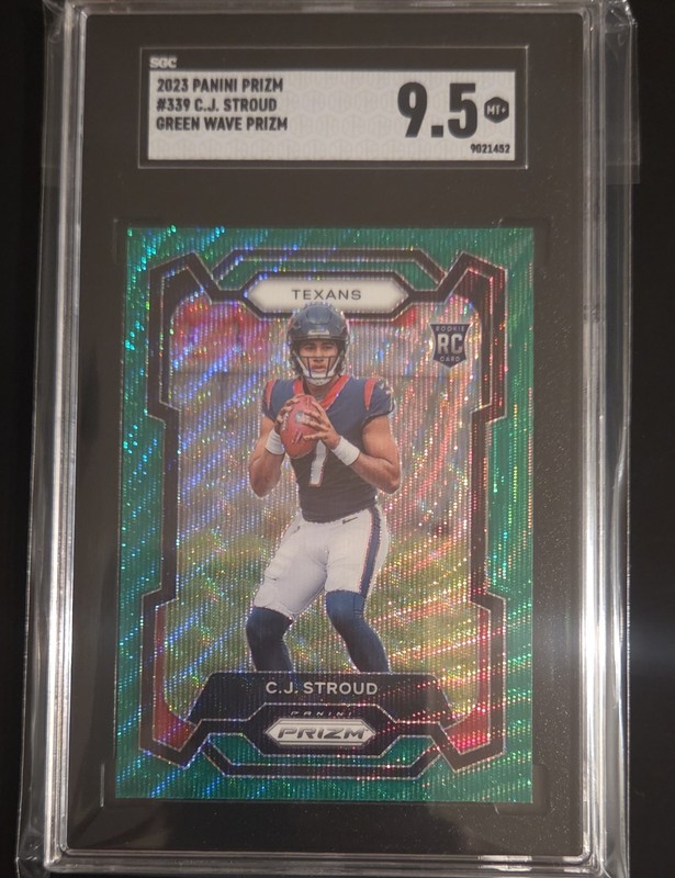 2023 Panini Prizm - Rookies C.J. Stroud #339 Green Wave Prizm (RC)