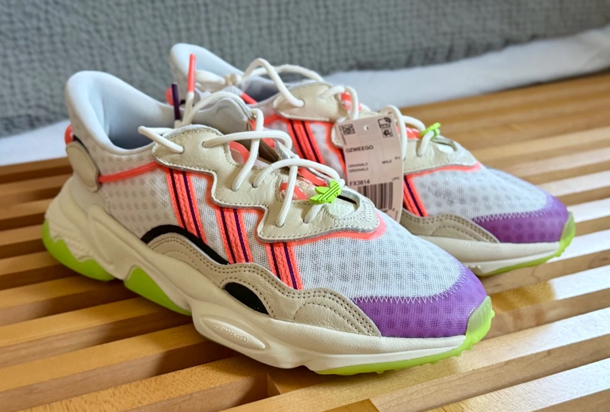 Adidas Ozweego Pure White Signal Green for sale | eBay