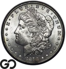 1878-S Morgan Silver Dollar, Lustrous White BU++, First Year Issue