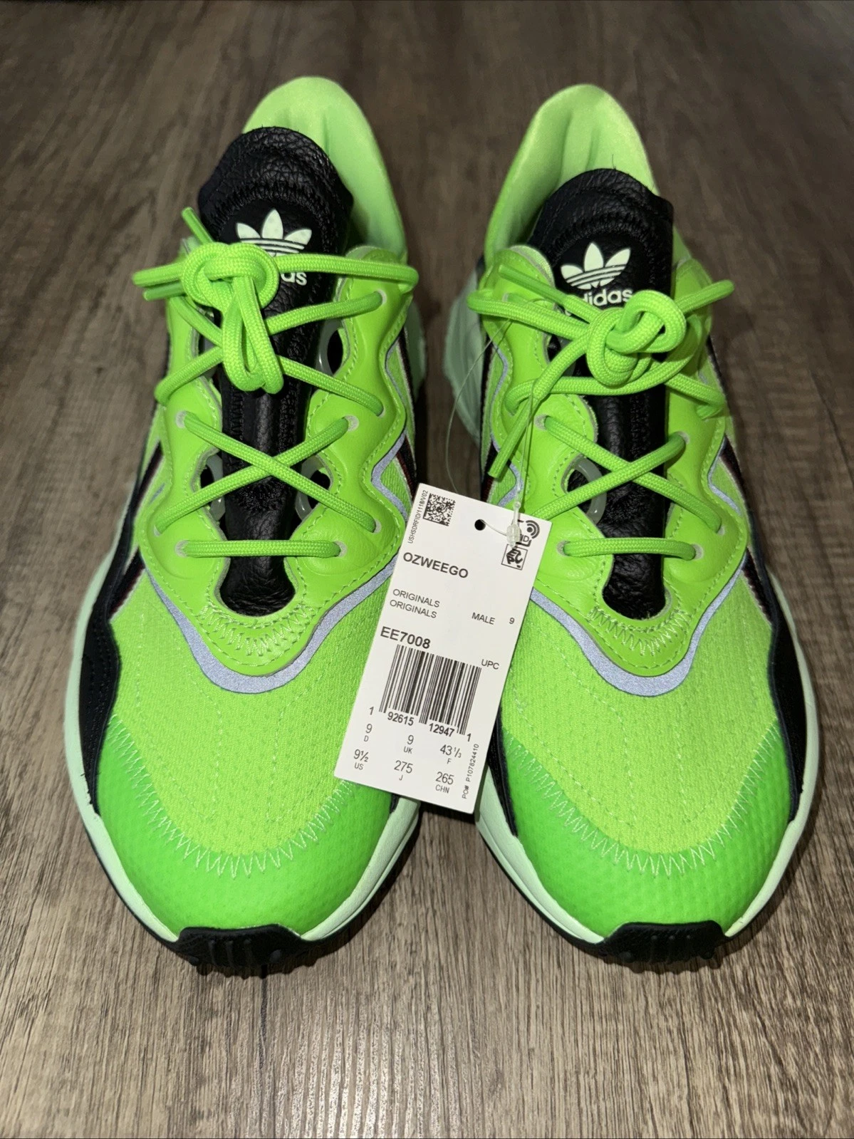 Adidas Ozweego Verde Neon EE7008 Uomo Taglia 9.5