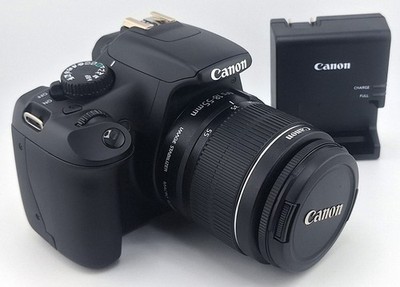 Vtg Canon EOS Rebel T3 12.2MP Digital Camera Tested ShutterCount #3 w/ Zoom Lens