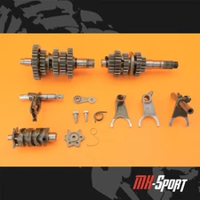 83-84 1984 XR500R XR500 OEM Transmission Main Counter Axle Shaft Gears Gearbox