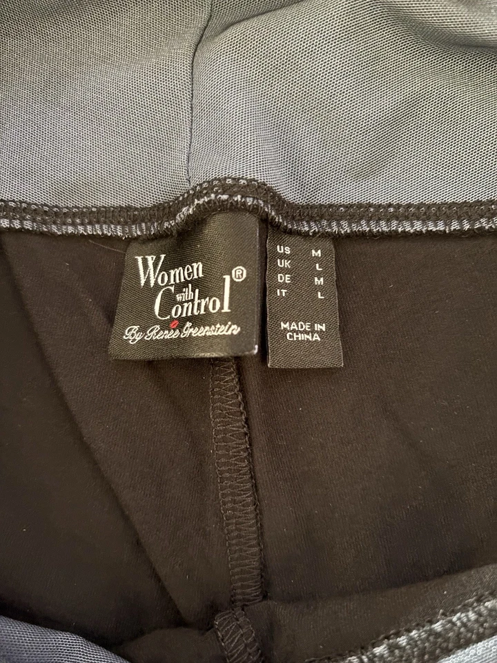 Mujer Con Control Leggings Negros Medianos Nuevos Con Etiquetas Foto 3 de 3