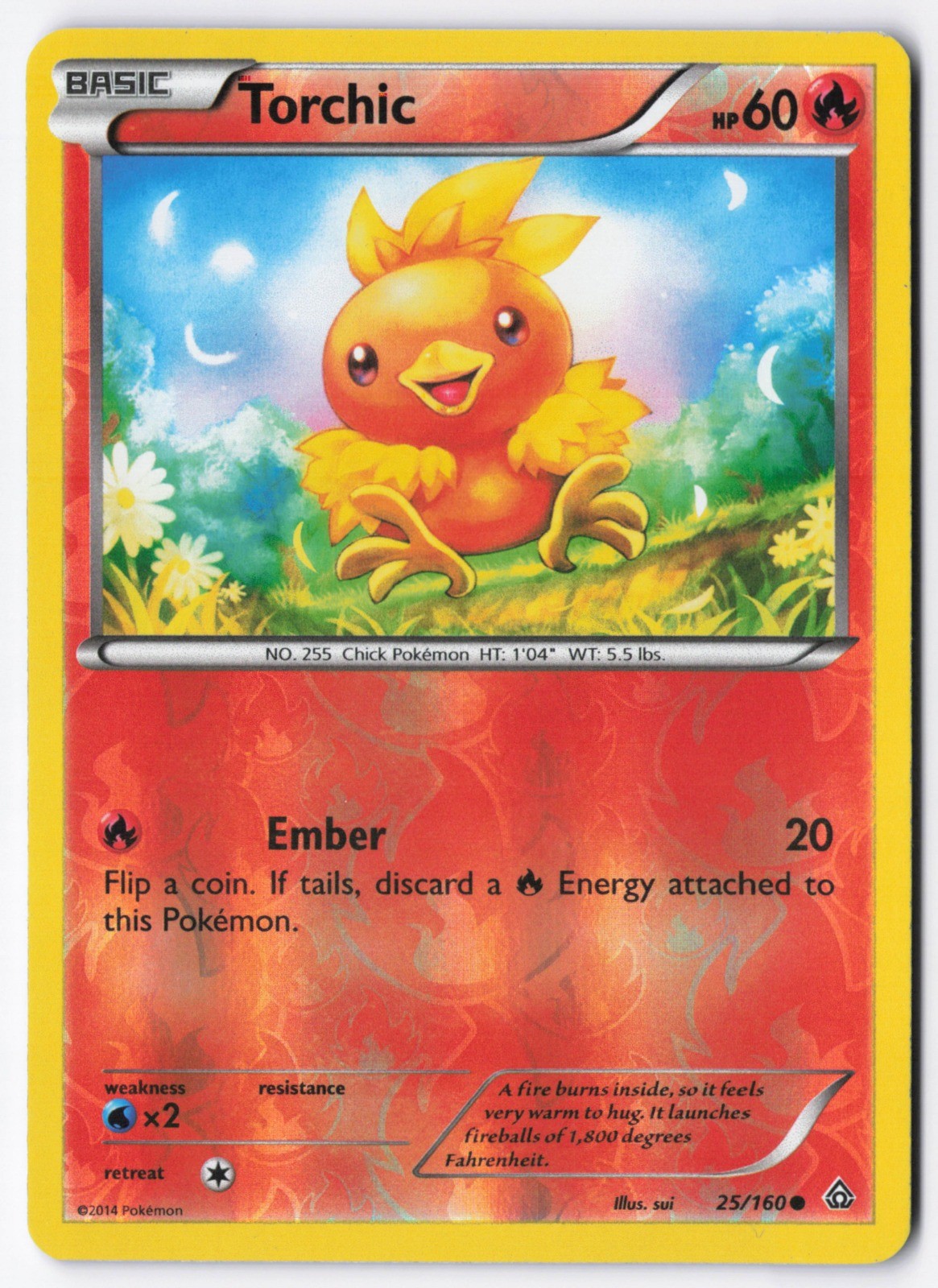 Torchic Reverse Holo Common XY - Primal Clash 25/160 NM