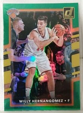 Willy Hernangomez 2017-18 Donruss #99 Holo Green and Yellow Laser Knicks