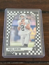 Daniel Carlson 2024 Prizm Black & White Checkerboard Parallel #153 Raiders PWE