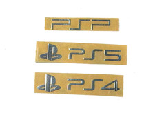 PSP PS4 PS5 Metallic Sticker Label Logo Decal Badge