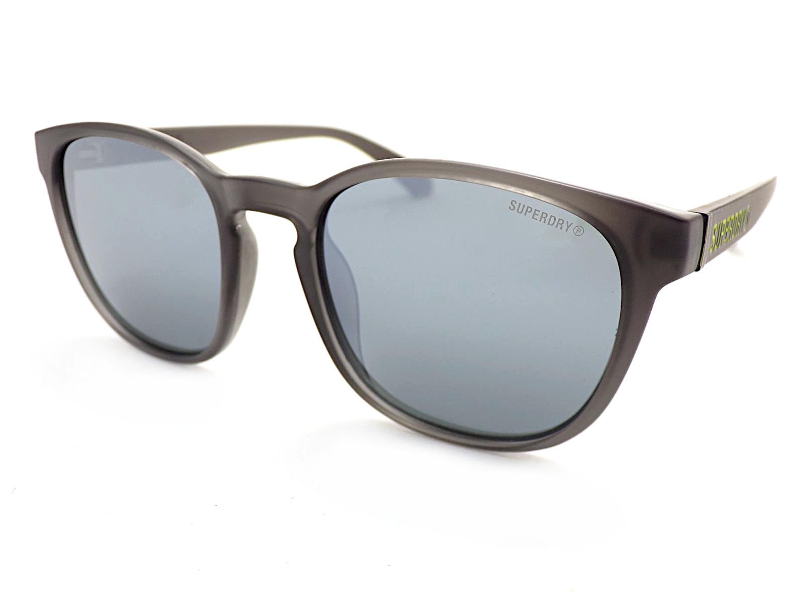 Superdry SDS 5038 Sunglasses Matte Grey Semi Opaque w/ Silver Mirror Lenses 165