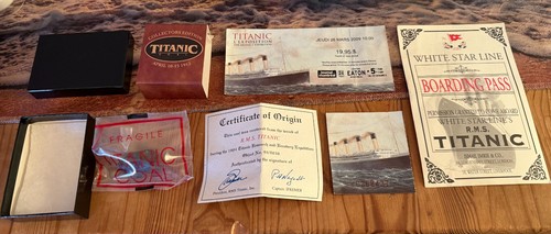 Coal from the RMS Titanic Ship- Certificate of Authenticity (Object no. 94/0036)