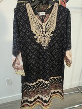 Pakistani Indian Shalwar Kameez Winter Women Stitched Size M/40 Desi Clothes