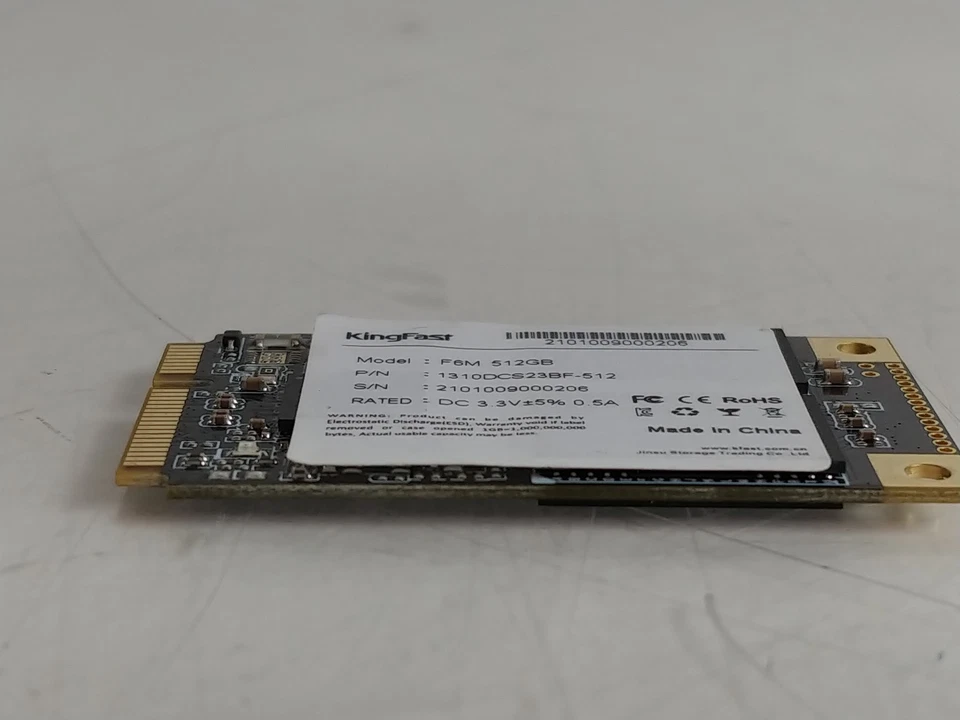 Kingfast F6M 1310DCS23BF-512 512 GB mSATA 1.8 in Solid State Drive - Image 2 of 4
