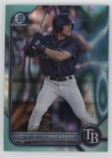 2022 Bowman Draft Chrome Aqua Lava Refractor 99/199 Dru Baker #BDC-158 09w2