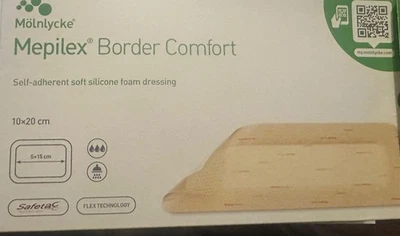 Mepilex Border Comfort Dressing 10cm x 20cm 10 dressings