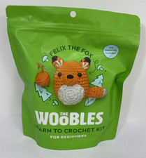 The Woobles For Beginners Felix Fox Green Bag Crochet Kit New