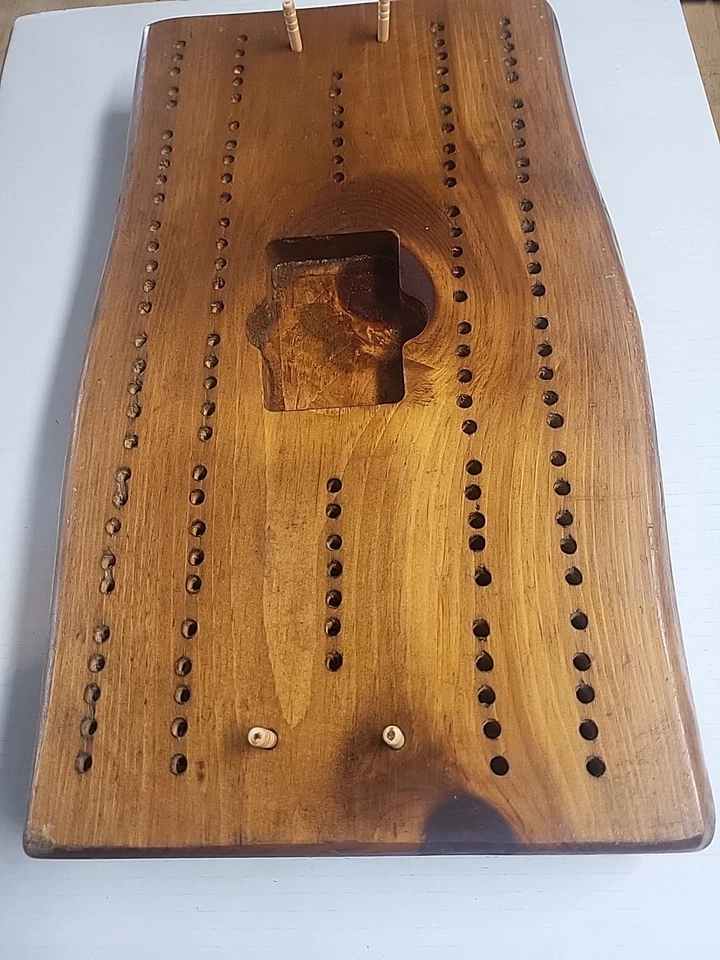 large cribbage board Nice Footed Rare 4 Pegs 18 Inches For Table Top Card Holder - Image 3 of 4