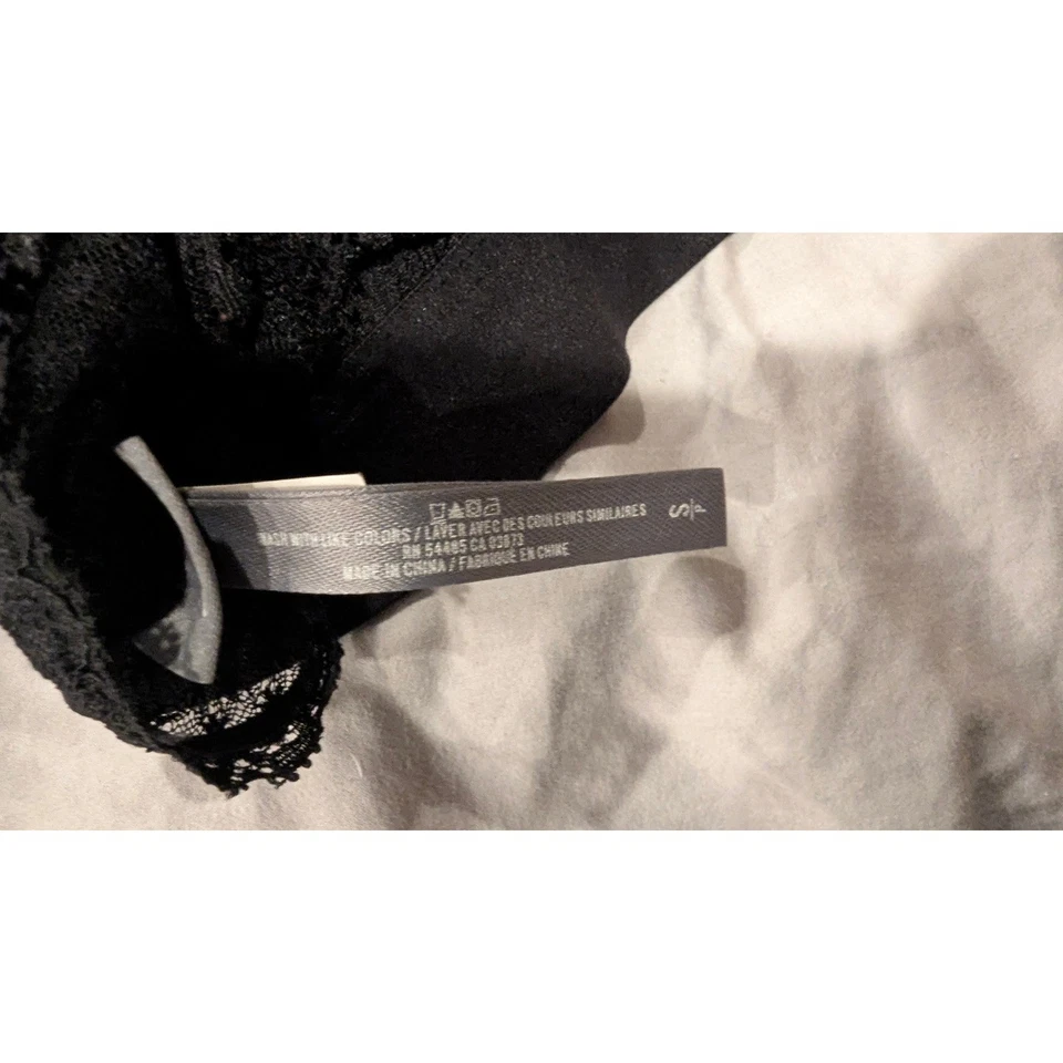 Aerie Black Lace Bralette Racerback Lingerie Top Comfortable - Image 3 of 4