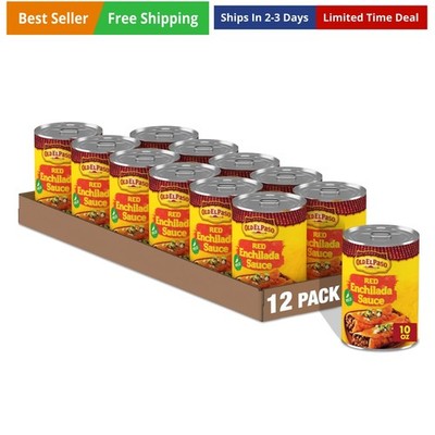 Mild Red Enchilada Sauce, Meal Prep, 10 oz Pack of 12