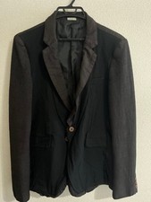 COMME des GARCONS HOMME PLUS Docking Jacket M Black Check Polyester Vintage