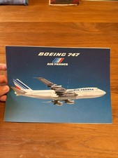 Vintage Boeing 747 Air France Advertising Brochure
