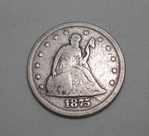 1875-S Twenty 20 Cent Piece/Coin G-VG Seated Liberty