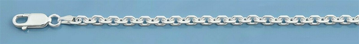 Anchor Italian Chain Bracelet Sterling Silver 925 Thickness 2.7 mm 