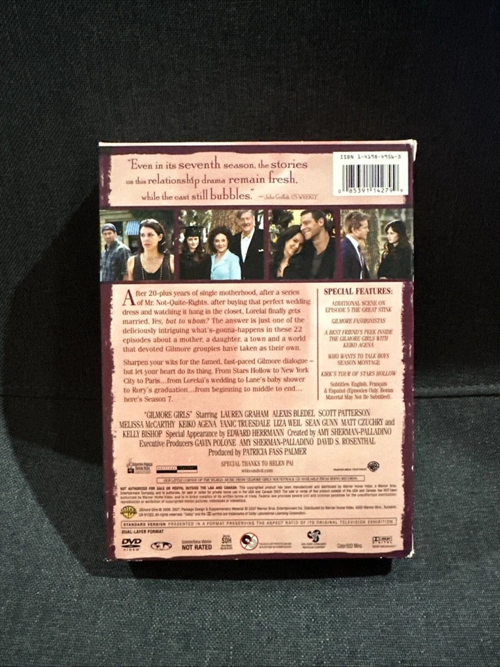 Gilmore Girls Complete Seventh Season Series 7 TV Show DVD Lauren Graham - Image 2 of 4