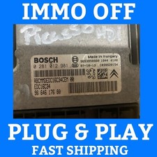 PLUG & PLAY PEUGEOT CITROEN ENGINE ECU 0281012981 9664617680 IMMO OFF UNLOCKED
