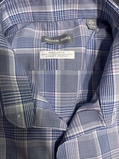 Michael Kors Striped Men's Button Up Long Sleeve Shirt Size XL