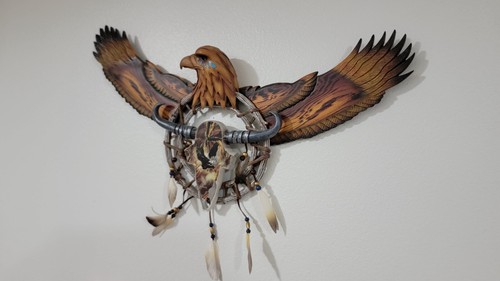 Bradford Exchange DREAM SPIRITS Ted Blaylock THE CLIFF DIVERS sculpted 18" EAGLE - Picture 8 of 12