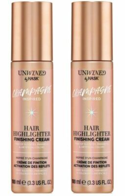 2 New UnWined by Hask Champagne Inspired Hair Highlighter Finishing Cream 3.3 oz