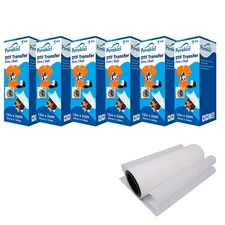 6 rolls DTF Transfer Film Pet Film Roll 13in x 328ft Double Sided Warm Peel