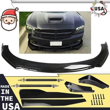 For Dodge Charger Front Bumper Lip Splitter Spoiler/ Body Kit Side Skirt