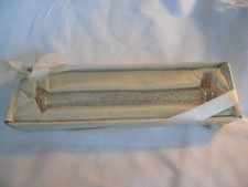 Silverplated baby birth certificate holder NOS