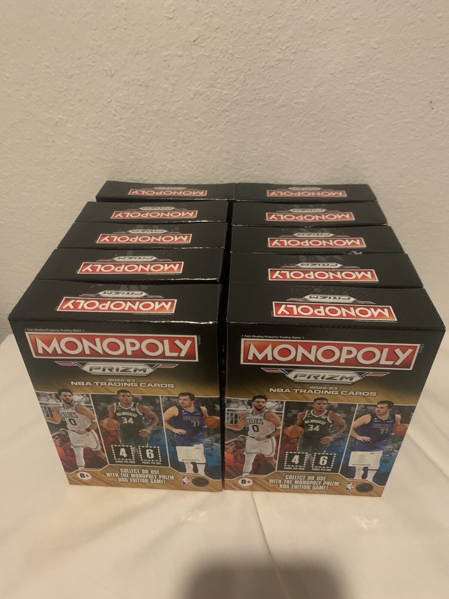 monopoly booster box *PRIZM BASKETBALL BLASTER vs BOX BATTLE! WHICH BOX IS BETTER? printed White Money Blast insert featuring some of the top Rookies Monopoly Prizm: NBA Edition Game